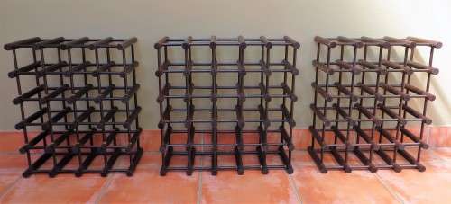 WINE RACKS * 3 X WOODEN WINE RACKS * COLLECTION ONLY *