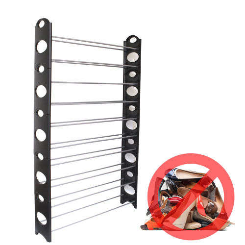 10 Tier Shoe Rack - Stores 60 shoes