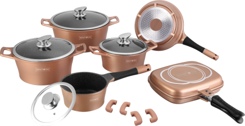 New-Royalty Line 15piece marble cookware set (Switzerland)