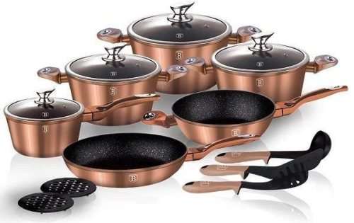 Berlinger Haus 15-Piece Matellic Line Cookware Set