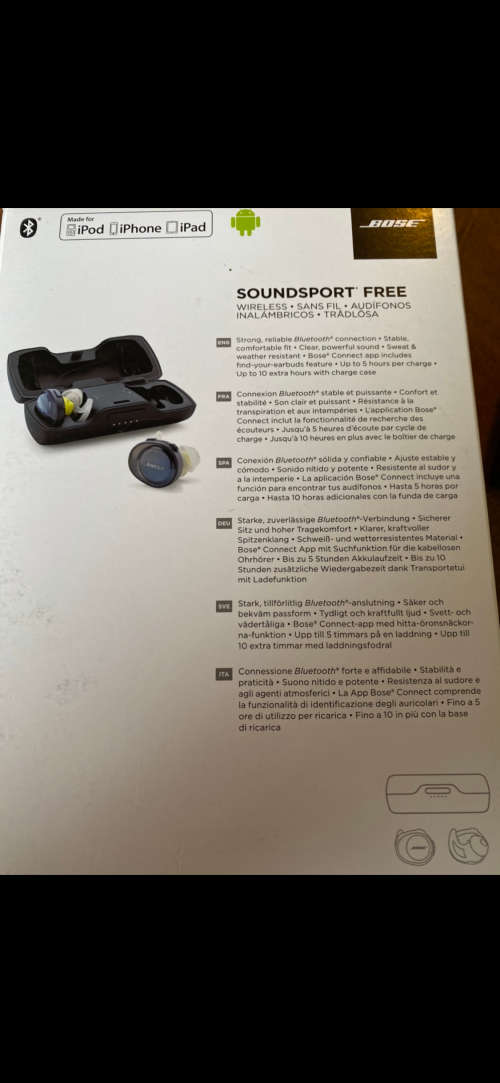 Bose SoundSport Free True Wireless Earphone  LIKE NEW 9.5/10 Mint