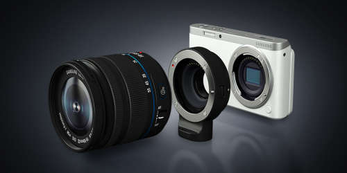 Samsung NX Mini Mirrorless Camera Black with 9mm Interchangeable Lens 20.5 MP