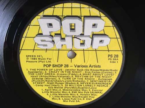 Pop Shop Vol 28 (Vinyl LP) (Cover VG+, LP VG+)