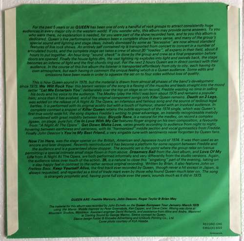 Queen - Live Killers (Vinyl 2LP) (Cover VG to VG+, LP`s VG+)