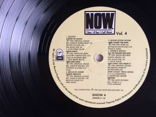 NOW That`s What I Call Music 4 (Vinyl LP) (Cover VG+, LP Mostly VG+)