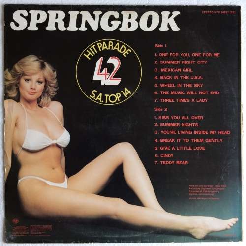 Springbok Hit Parade 42 (Vinyl LP) (Cover VG, LP VG+)