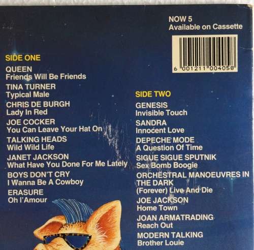NOW That`s What I Call Music 5 (Vinyl LP) (Cover VG+, LP VG+, David Bowie Promo EX)