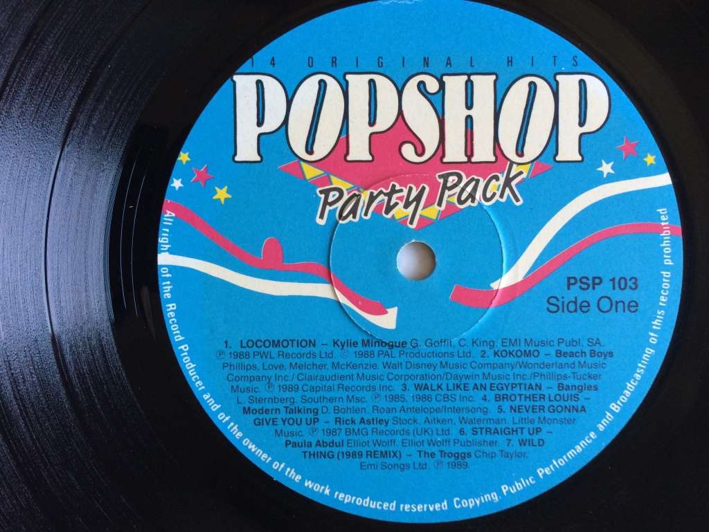 Pop Shop Party Pack Volume 4  (Vinyl LP) (Cover & LP VG+)
