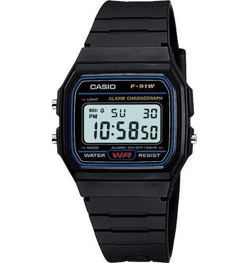 Casio F-91W Mens Digital Quartz Watch (Open Box)