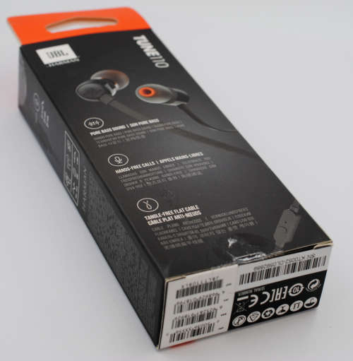 JBL Tune 110 In Ear Headphone - Black