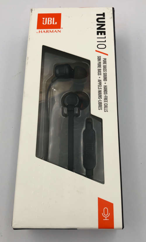 JBL Tune 110 In Ear Headphone - Black