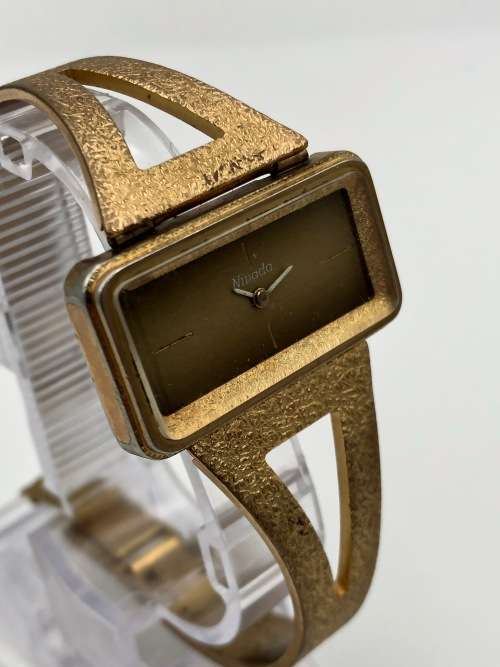 Nivada Gold Tone Mechanical Ladies Bracelet Watch