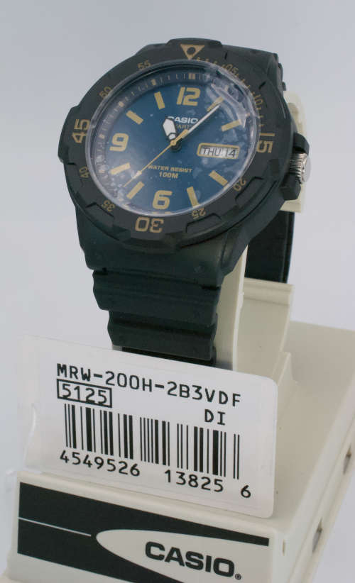 Casio MRW-200H-2B3VDF Analogue Day Date Quartz Watch (Open Box)