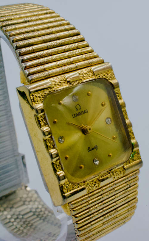 Lomegas Gold plated watch (Quartz)