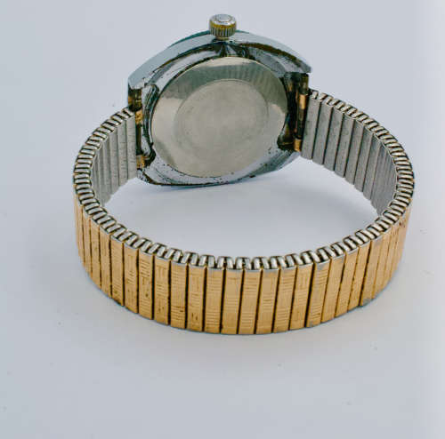 Timex Chrome plated and base metal mens watch (Mechanical)