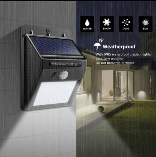 LED Solar Led Light Outdoor Solar Lamp PIR Motion Sensor Wall Light Waterproof Solar Sunlight
