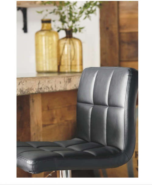 Adjustable Height Swivel Bar Stool, With Chrome Finish