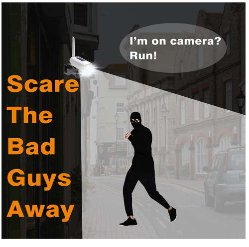 Solar Led Light Outdoor Motion Sensor Solar Light Fake Dummy Camera Spotlight Wall Lamp For Garden