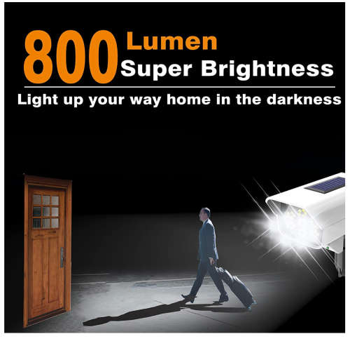 Solar Led Light Outdoor Motion Sensor Solar Light Fake Dummy Camera Spotlight Wall Lamp For Garden