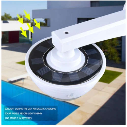 Solar Powered Fake Security Camera Shape Solar Light With PIR Motion Sensor Detection Lights