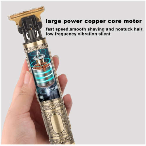 Professional Men Hair Trimmers, Zero Gapped Cordless Hair Trimmer, Rechargeable T-Blade Haircut