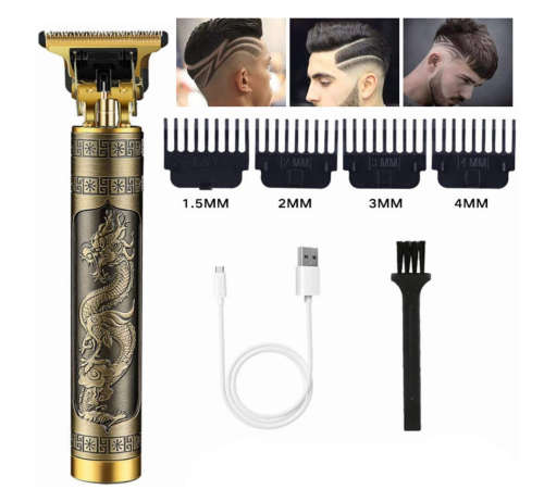 Professional Men Hair Trimmers, Zero Gapped Cordless Hair Trimmer, Rechargeable T-Blade Haircut