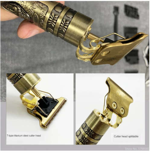 Professional Men Hair Trimmers, Zero Gapped Cordless Hair Trimmer, Rechargeable T-Blade Haircut