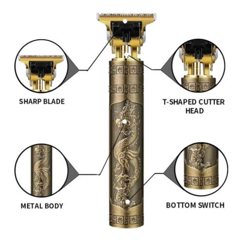 Professional Men Hair Trimmers, Zero Gapped Cordless Hair Trimmer, Rechargeable T-Blade Haircut