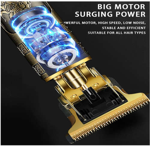 Professional Men Hair Trimmers, Zero Gapped Cordless Hair Trimmer, Rechargeable T-Blade Haircut