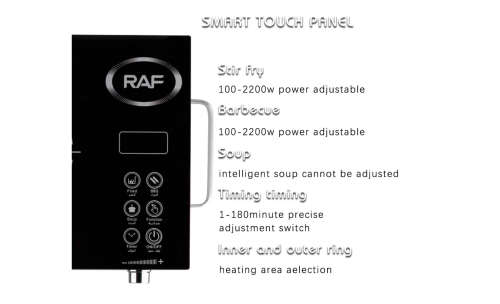 3500W Portable Infrared Cooktop Countertop Burner, Black