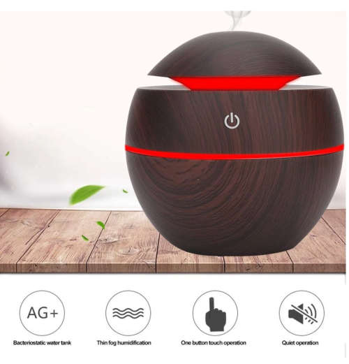 Humidifier Electric Air Aroma Diffuser Wood Ultrasonic Air Humidifier Essential Oil Aromatherapy