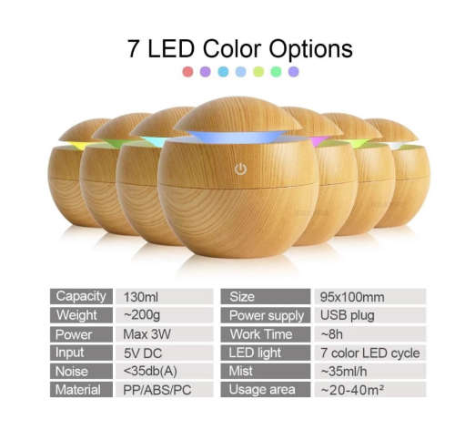 Humidifier Electric Air Aroma Diffuser Wood Ultrasonic Air Humidifier Essential Oil Aromatherapy