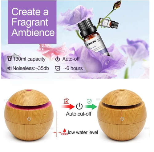 Humidifier Electric Air Aroma Diffuser Wood Ultrasonic Air Humidifier Essential Oil Aromatherapy
