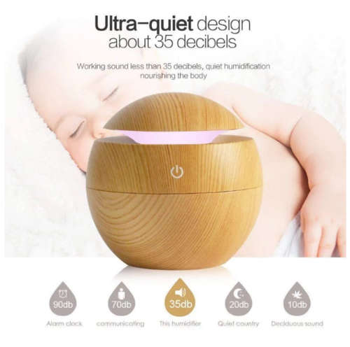 Humidifier Electric Air Aroma Diffuser Wood Ultrasonic Air Humidifier Essential Oil Aromatherapy