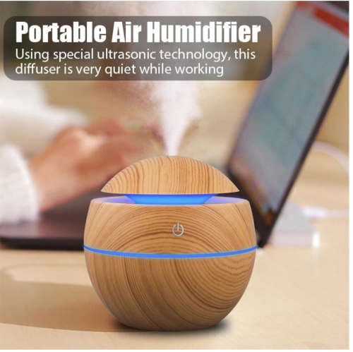 Humidifier Electric Air Aroma Diffuser Wood Ultrasonic Air Humidifier Essential Oil Aromatherapy