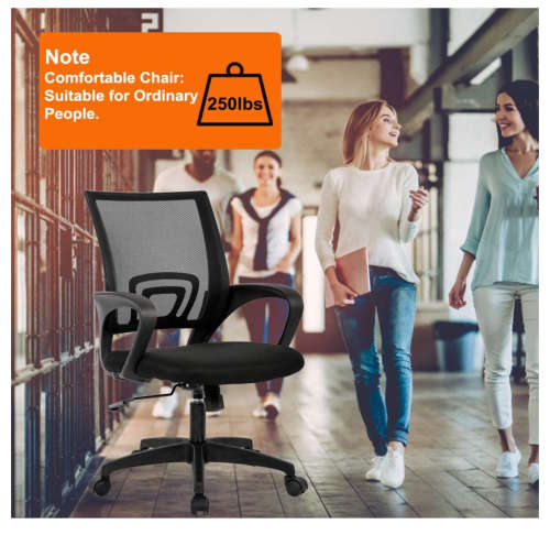 Home Office Chair Ergonomic Desk Chair Mesh Computer Chair with Lumbar Support Armrest Executive Rol