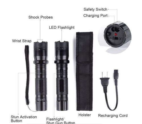 police type Self-Defensive LED Torch & Stun Gun