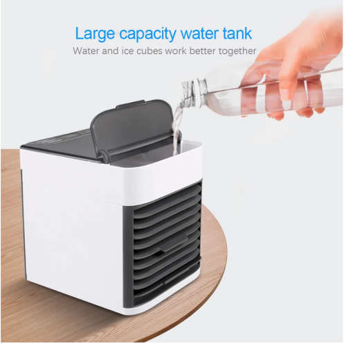 Mini Air Conditioner USB Air Cooler Fan with Water Cooling Fan Color LED Light Portable air cooler