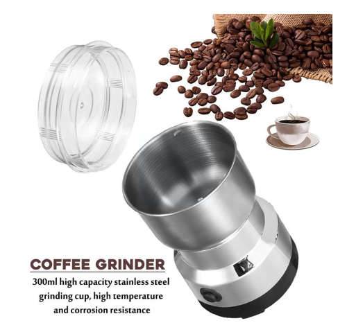 Electric Coffee Grinder 150W 220V Kitchen Cereals Beans Grinding Coffee Home Nuts Multifunctional Be