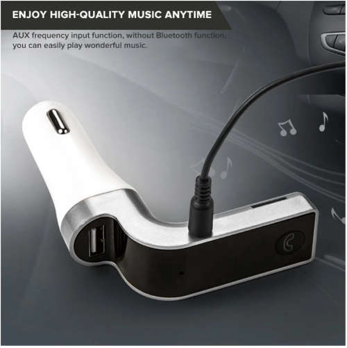 Car Bluetooth 5.0 FM Transmitter Wireless Adapter Mic Audio Receiver Auto MP3 Player QC3.0 Dual USB