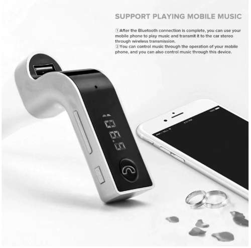 Car Bluetooth 5.0 FM Transmitter Wireless Adapter Mic Audio Receiver Auto MP3 Player QC3.0 Dual USB