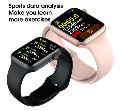 2021 Smart Watch Fitness Sport Watch Smart Bracelet SmartWatch Serie 6 For Women - Pink Only !!!!!!