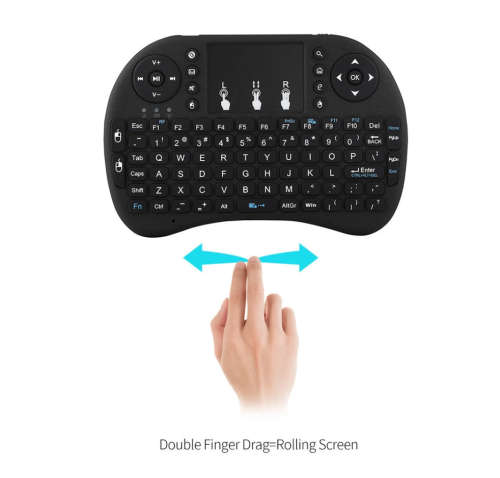 i8 Mini Wireless Keyboard 2.4Ghz English Russian Backlight Air Mouse with Touchpad Remote Control