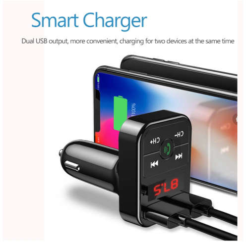 Car MP3 Bluetooth player hands free call FM card insertion machine USB Bluetooth car charging