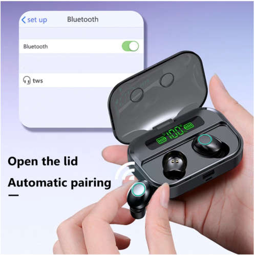 TWS Wireless Bluetooth 5.1 Earphone 3000mAh Charging Box Headphone 9D Stereo Sports