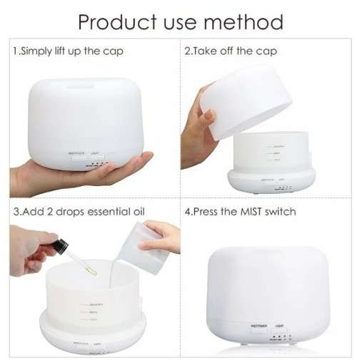 LED 300ML Aroma Diffuser Atomizer Air Humidifier