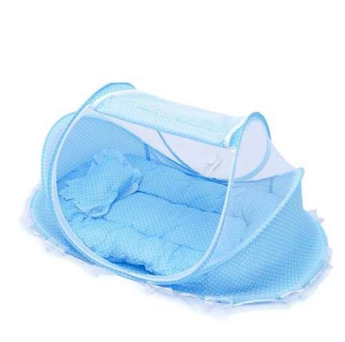 Foldable Portable Children Mosquito Nets Baby Bed - Blue
