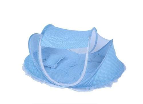 Foldable Portable Children Mosquito Nets Baby Bed - Blue