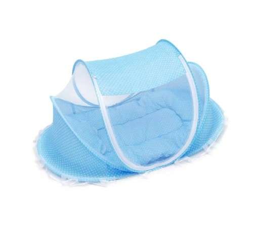 Foldable Portable Children Mosquito Nets Baby Bed - Blue