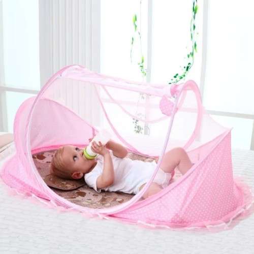 Foldable Portable Children Mosquito Nets Baby Bed - Blue